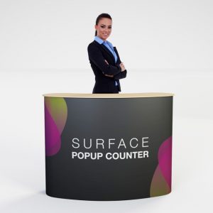 Surface Popup Display Counter Table